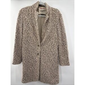 Anthropologie Cartonnier Rowan Leopard Jacket Womens Lined Size XS